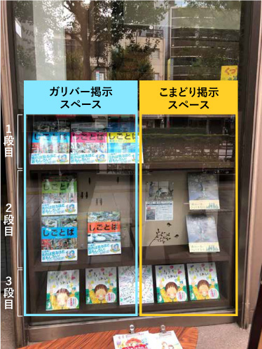 靖国通り沿い掲示スペース
